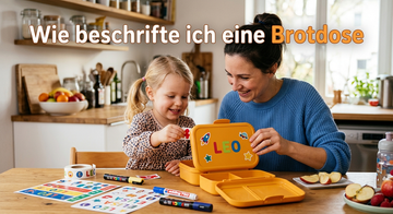 Wie beschrifte ich eine Brotdose