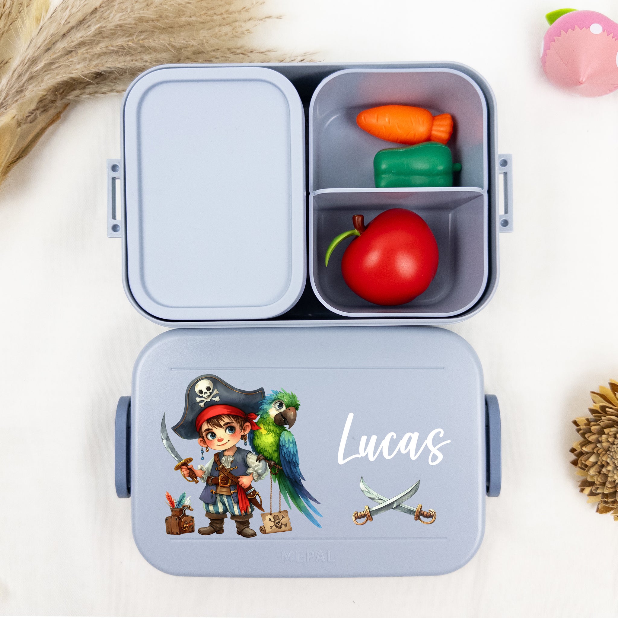 Personalisierte brotdose fur kinder mit piraten