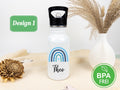 personalisierte trinkflasche kinder - Regenbogen Junge