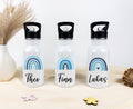 personalisierte trinkflasche kinder - Regenbogen Junge