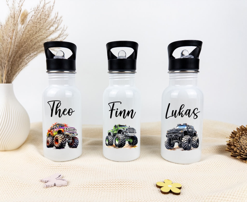 personalisierte trinkflasche kinder - Monstertruck