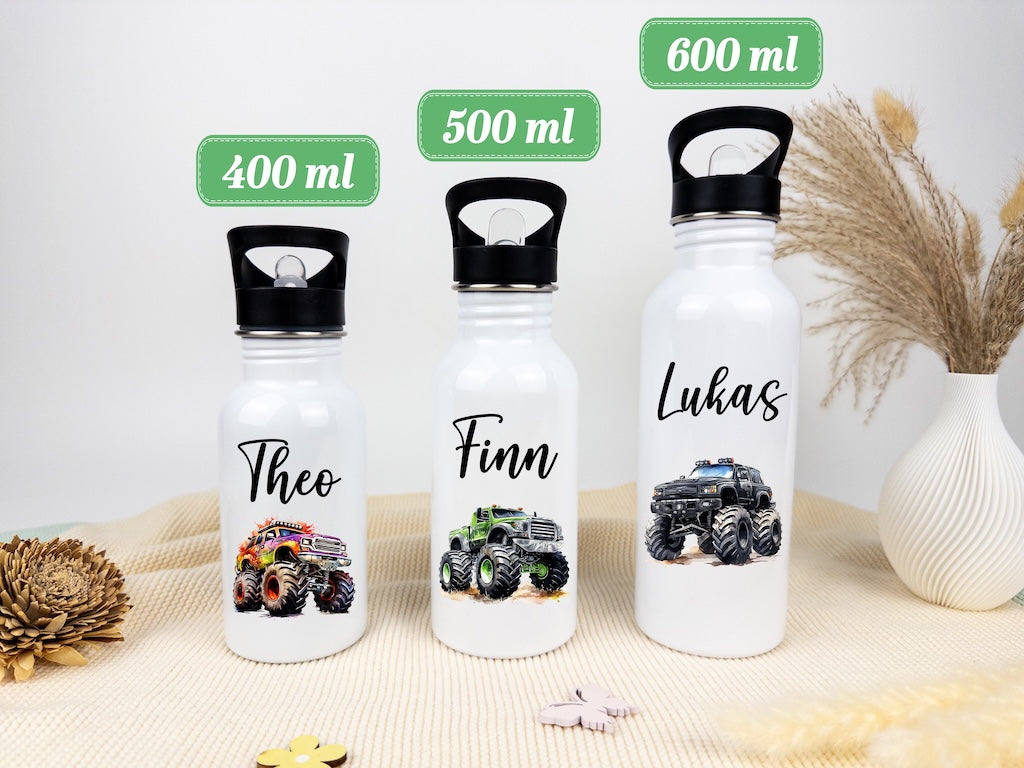 personalisierte trinkflasche kinder - Monstertruck