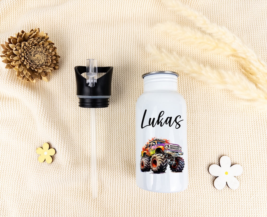 personalisierte trinkflasche kinder - Monstertruck